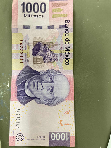 Billete De $,1000 Pesos Mexicanos Serie A De 2006