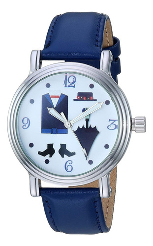 Reloj Mujer Disney Wds000639 Cuarzo Pulso Azul Just Watches