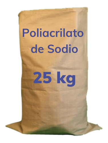 Poliacrilato De Sodio Absorbente Liquidos Hidrogel - 25 Kg