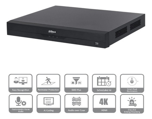 Dahua Xvr5232an-4kl-i3 Dvr 32 Canales 4k 8mp Wizsense