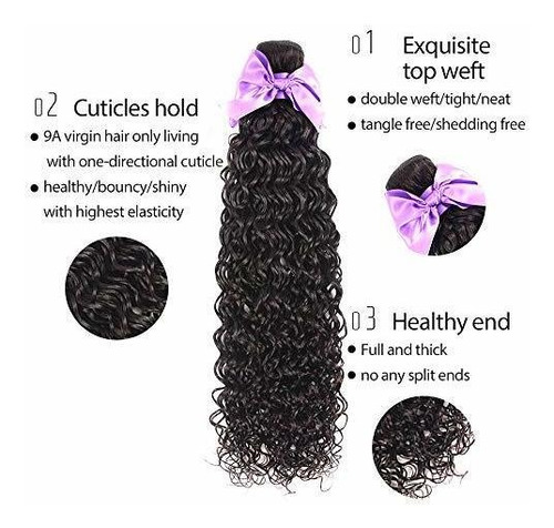 Aatifa Water Wave Lace Frontal With Bundles Ear To 2m72h