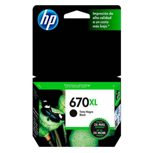 Tinta Hp Cz117al (670xl) 550 Páginas | Original