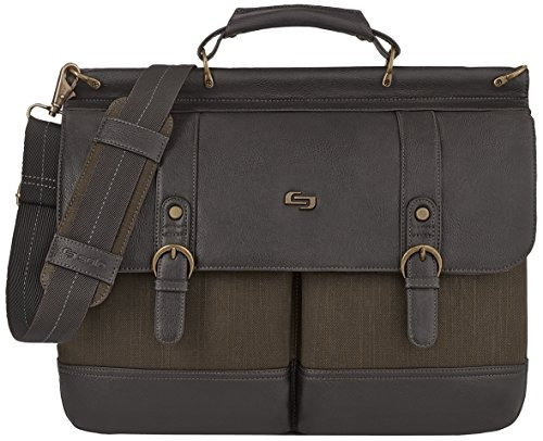 | Solo Thompson 15.6 Inch Briefcase With Padded Laptop