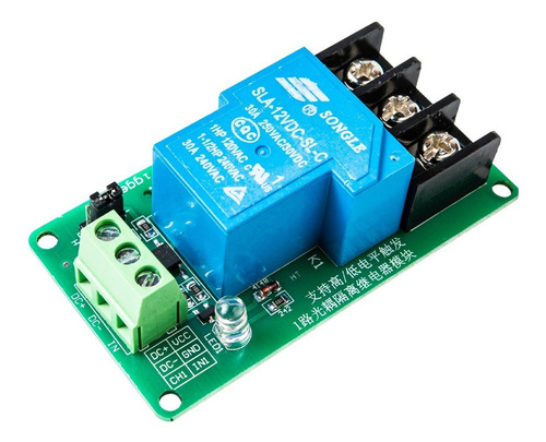 Modulo Relevador 12v 30a Relay 1 Canal Optoacoplador Arduino