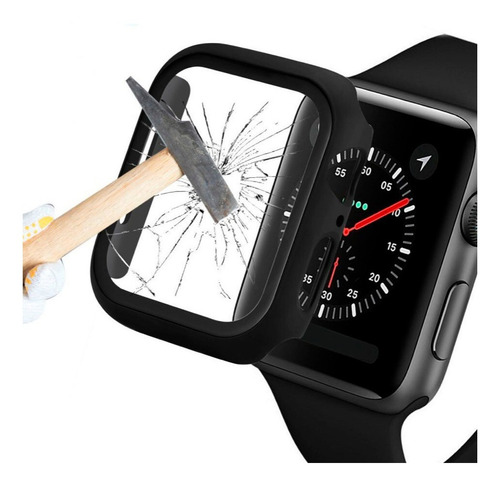 Capa Com De Tela Integrado Para Apple Watch 42mm Preto