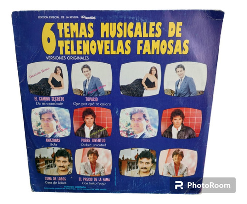6 Temas Musicales De Telenovelas Disco Lp (Usado)