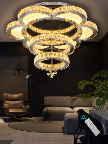 Ykolupty W48 Flor Cristal Lampara Dormitorio Decoracion Lamp