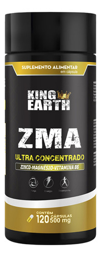 Zma Ultra Concentrado 120 Cápsulas - King Earth