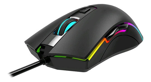 Mouse Gamer Profesional Usb 3600dpi Luces Rgb Aoc Gm120