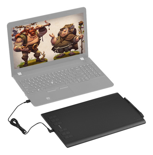 Imagen 2 de 9 de Tableta Gráfica Huion 1060plus Portátil Para Dibujos