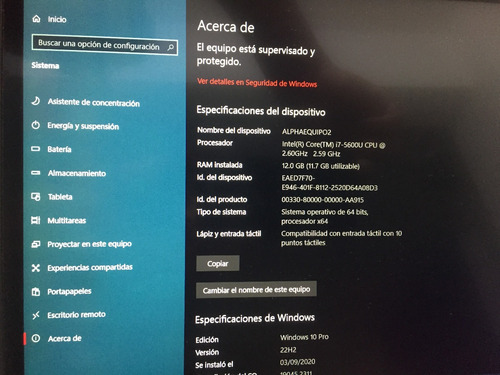 Lenovo Thinkpad T450s 14 I7-5600u 12 Ram 250 Gb Dds (Usado)