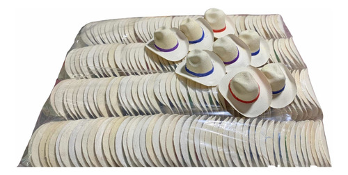 Paquete De 250 Sombreritos Norteños Decoración, O Temática Crema