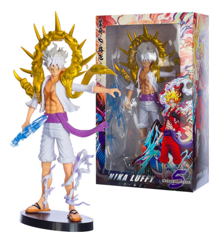 Monkey D Luffy Gear 5 Nika Dios 30cm Figura One Piece