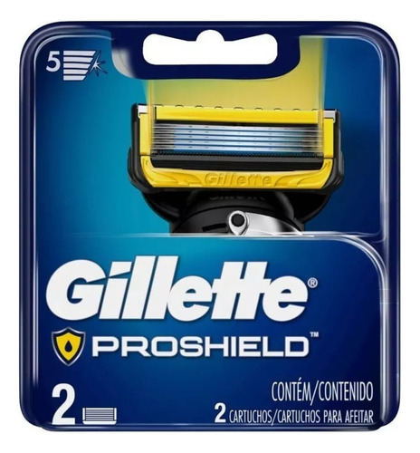 Repuesto Proshield Cartuchos De Afeitar Gillette X 2 U