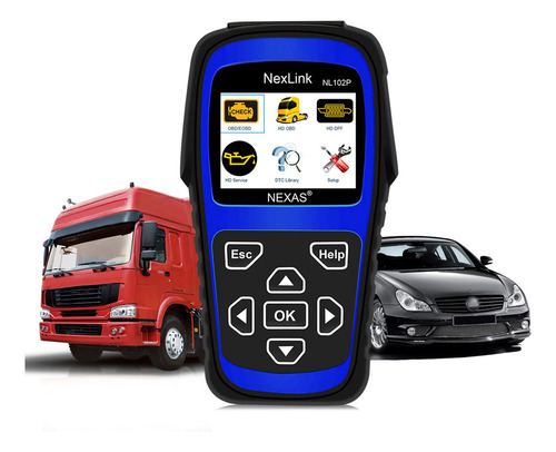 Escaner Camiones Maquinaria Pesada Autos Nexlink Nl102p G2