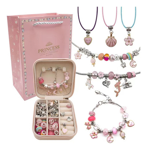 Ghb Kit De Joyas Para Niños, Pulsera De Bricolaje, Princesas