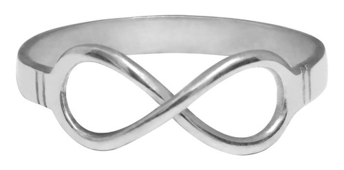 Anillo Infinito De Plata 925 Símbolo Agradecimiento Infinito