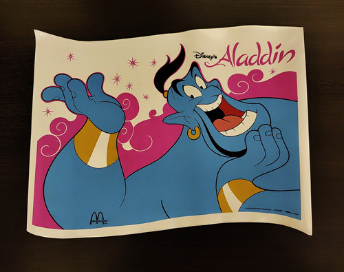 Mantel Individual Colección Aladin Mcdonalds 1994 Sin Uso