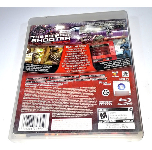Tom Clancy's Rainbow Six Vegas 2 - Playstation 3 (Usado)