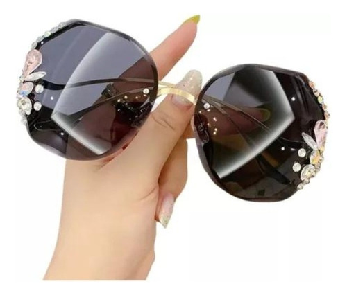 Gafas De Sol Con Diamante Imitación Para Mujer
