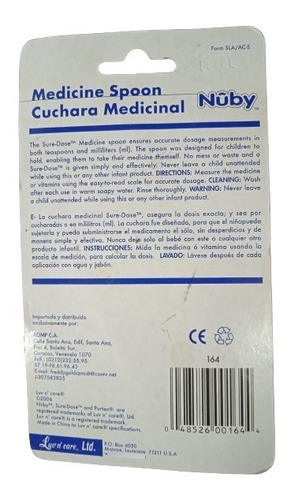 Imagen 2 de 2 de Cuchara Medicinal Dosificadora Para Bebés Nuby