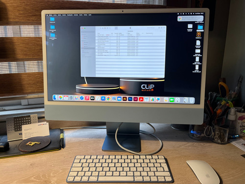 iMac 24 M1 8cpu/7gpu 256gb (2021) - Blue (Usado)