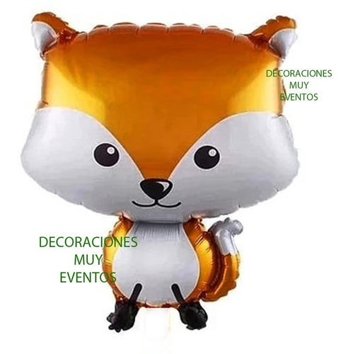 Globos Animales Del Bosque Zorro Puercoespin  26 PuLG