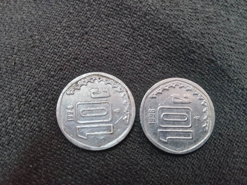 Moneda Simple De 10 Centavos 1994 Y 1996