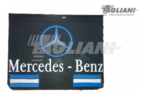 Par Barreros Camion Mercedes Benz 52 X 42 Con Logo Y Bandera