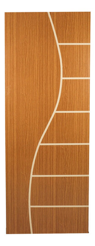 Folha De Porta MGM Madeira Decorada 210x80cm Espessura 3,5cm Wt