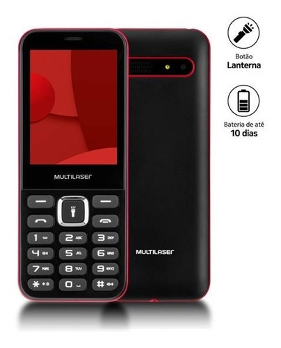 Celular Multilaser Up Max, Preto Radio Fm Mp3 Player P9135