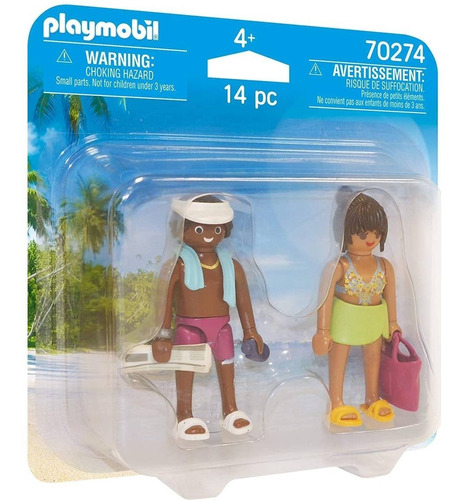 Playmobil Duo Pack 70274 Pareja Dia De Playa Intek Original