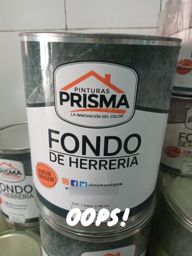 Fondo De Herreria Blanco Prisma Galon Precio Publicado