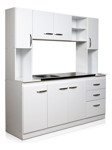 Mueble De Cocina Combo Alacena + Bajomesada Organizador 1,80