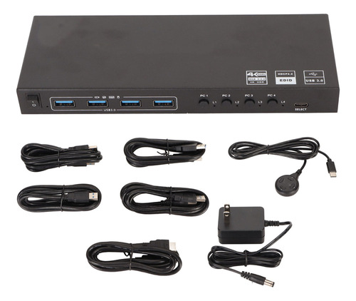 Teclado Y Ratón Sincronizador Usb Kvm 8 Puertos 4 Usb3.0 18g