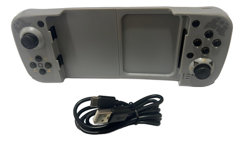 Joystick Retratil Bluetooth 5.0 Para Celular Pc Tv E Switch Cor Cinza