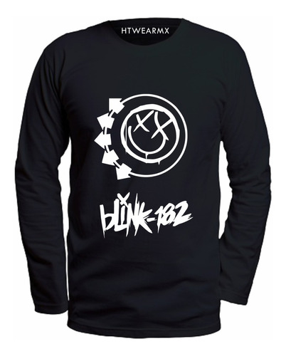 Playera Manga Larga Blink-182- Banda Punk Rock