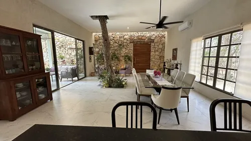 Casa Tipo Hacienda De Un Piso De 4 Recamaras En La Ceiba 2, Dzibilchaltún