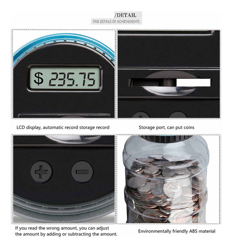 Tarro De Ahorro Z Digital Coin Bank De Digital Energy Clear