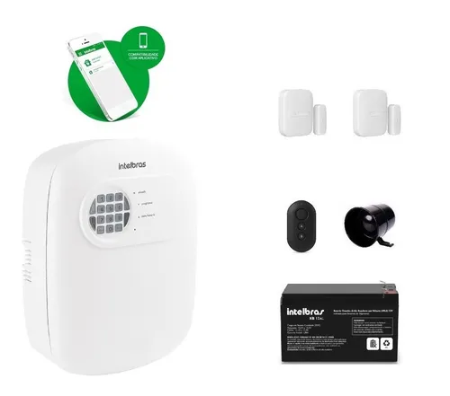 Kit Alarme Intelbras Monitorado Por Aplicativo Celular App - R$ 469,00