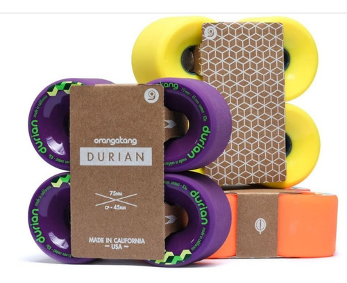 Ruedas Para Longboard Orangatang Durian 75mm 83a Set