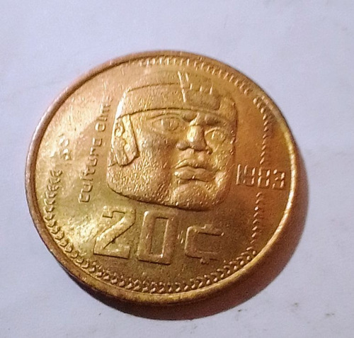 Moneda De Veinte Centavos Del Año 1983.