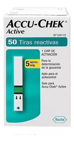 Tiras Reactivas Accu-chek Active Por 50 Und + 100 Lancetas