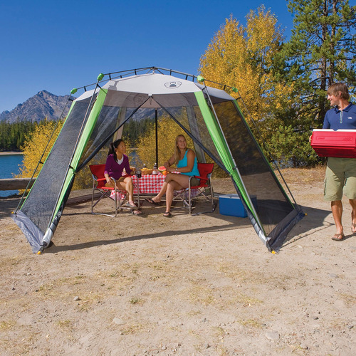 Tienda De Campaña Con Toldo Instantáneo Refugio Portátil Gris
