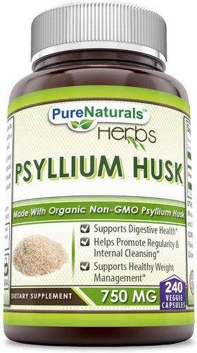Psyllium 240 Caps - Pure Naturals - Unidad a $1325