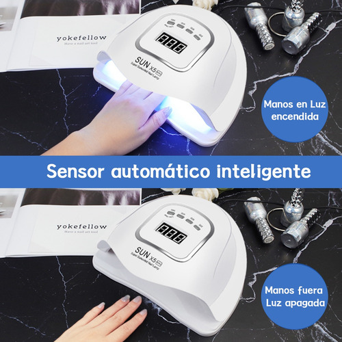 Lámpara De Uñas 120w/45led Secadora Uñas,lámpara Uv Uñas Max