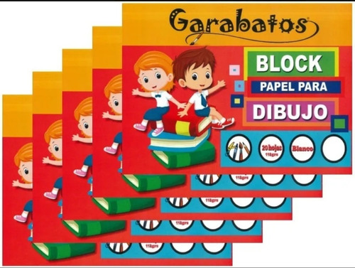 Imagen 1 de 1 de Block De Dibujo Tipo El Nene N°5 Blanco X 20 Hojas 