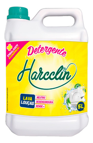 Detergente Lava Louças Neutro 5L Alto Rendimento Embalagem Econômica