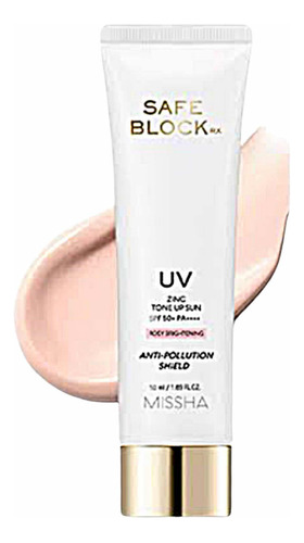 Protetor solar Missha Safe block FPS 50 Rosy em creme 1 unidade de 50 mL 50 g