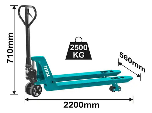 Transpaleta Manual  Capacidad: 2500kg Total Tools